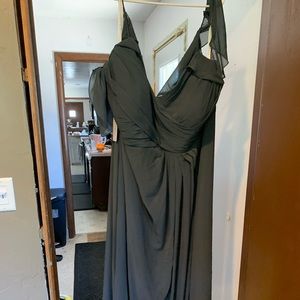 Azazie dress pewter size 30